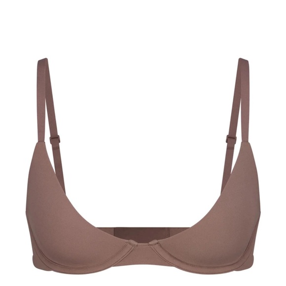 SKIMS Fits Everybody Scoop Plunge bra NWT 34DD mica ochre onyx pink sk0019 - Picture 3 of 7